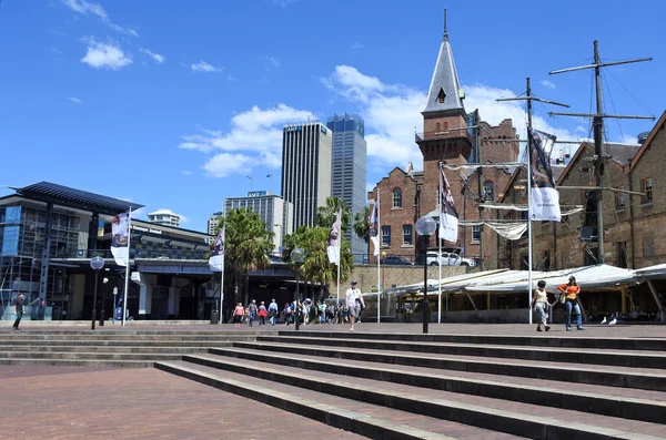 Vista paisagem urbana de The Rocks em Sydney Austrália — Fotografia de Stock