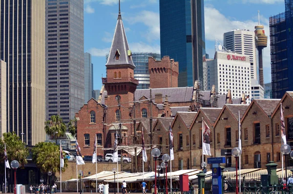 Vista paisagem urbana de The Rocks em Sydney Austrália — Fotografia de Stock