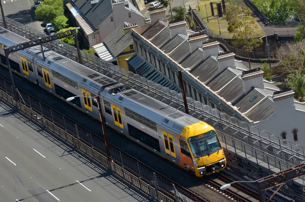 Sydney yeni Güney Wales Avustralya'da Sydney trenler havadan görünümü — Stok fotoğraf