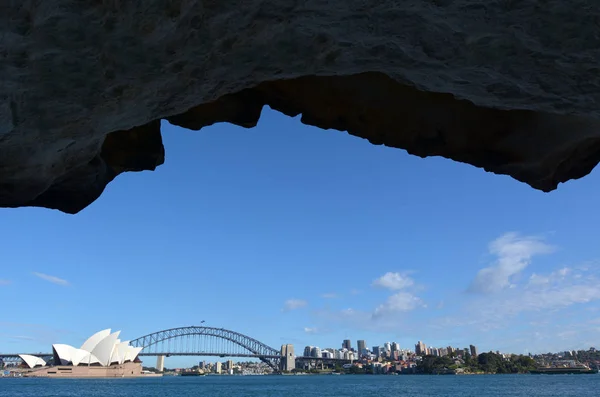 Panoramiczny widok na panoramę Sydney — Zdjęcie stockowe