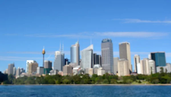 Blurry Background Sydney Central Business District Skyline New South Wales — Stock Photo, Image