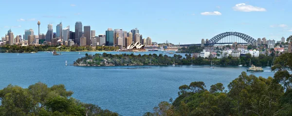 Panoramaudsigt over Sydney skyline - Stock-foto
