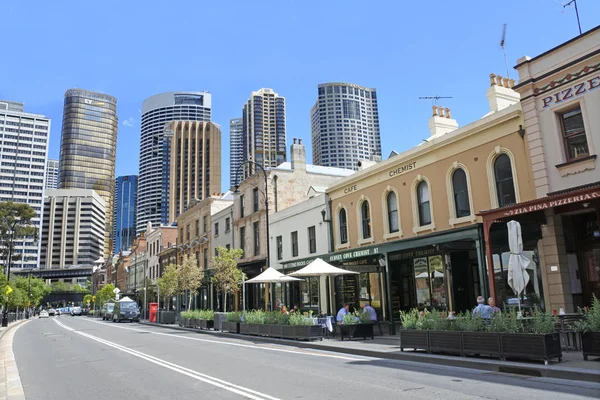 George Street at The Rocks in Sydney Australia — Stock Photo, Image