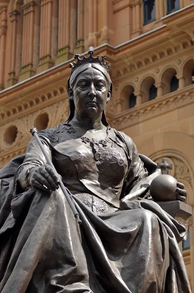 Estátua da Rainha Vitória em Sydney City Austrália — Fotografia de Stock