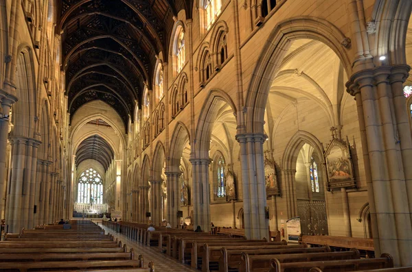 Sydney Oct 2016 Interior Catedral Santa María Sydney Nueva Gales — Foto de Stock