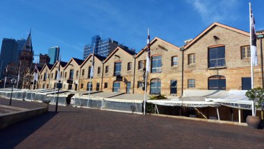 Campbell'ın mağazalarında kayalara Sydney, Avustralya