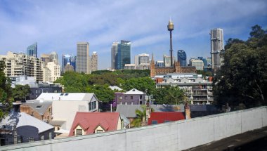 Sydney siluetinin panoramik görünüm