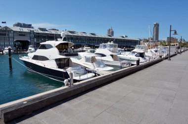 İskele ve marina Woolloomooloo Bay Sydney yeni Güney Wa parmak