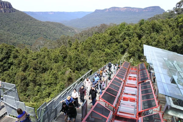 Katoomba landschaftlich reizvolle Welt szenische Eisenbahn neue Südwales Australien — Stockfoto