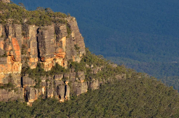 Paisaje de acantilados en el valle de Jamison Nueva Gales del Sur, Aust — Foto de Stock