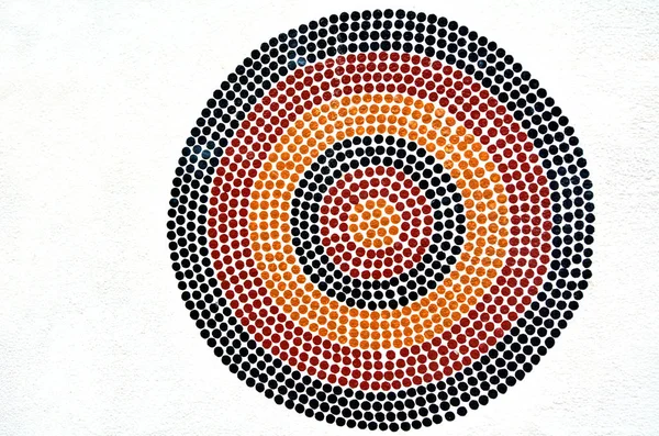 Inheemse Australische kunst schilderij Dot. — Stockfoto