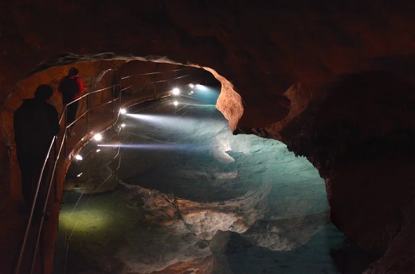 River Cave in Jenolan Caves Blue Mountains New South Wales Austr — Stock Photo, Image