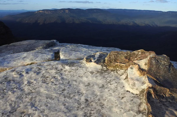 Paisagem do Grose Valley de Lincoln Rock Lookout em Sunri — Fotografia de Stock