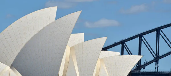 Sydney Október 2016 Sydney Harbour Bridge Sydney Operaházban Skyline Sydney — Stock Fotó