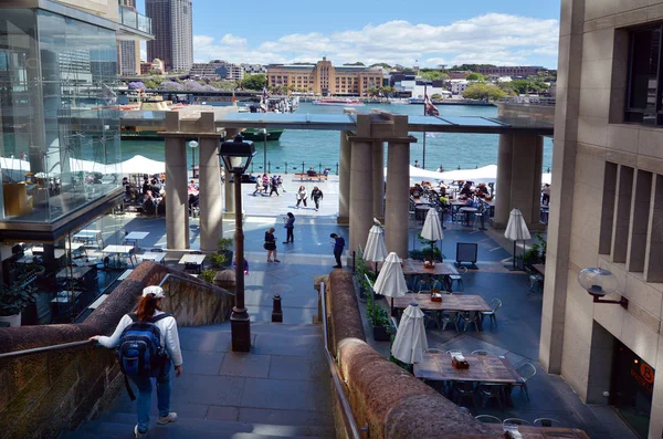 Visitantes de Sydney Cove Sydney Nueva Gales del Sur Australia — Foto de Stock