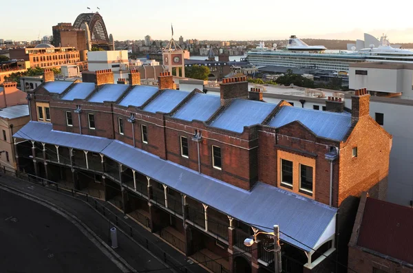 Widok z lotu ptaka miejskich The Rocks Sydney Australia Nowa Południowa Walia — Zdjęcie stockowe