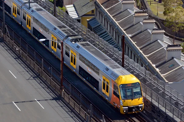 Sydney yeni Güney Wales Avustralya'da Sydney trenler havadan görünümü — Stok fotoğraf
