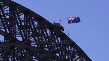 Sydney Harbour Bridge Avustralya Avustralya Ulusal bayrak