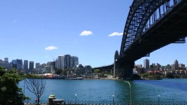Sidney liman Köprüsü Sydney Avustralya'da Batı Yakası