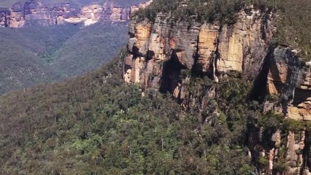 Ландшафт Grose Valley Blue Mountains New South Wales Australia — стоковое видео