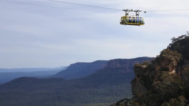 Katoomba Scenic Skyway Sospeso 270M Sopra Antica Jamison Valley Viaggia — Video Stock