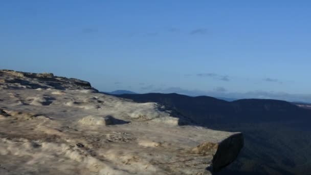 Människor besöker Blue Mountains Australien — Stockvideo