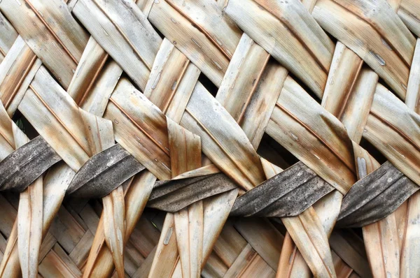 Coconut Palm leaves weaving backgroun — Stock Photo, Image