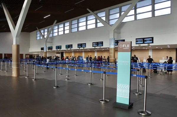 2017年2月10日 斐济纳迪国际机场 它是斐济共和国的主要国际机场 也是南太平洋岛屿的重要区域枢纽 — 图库照片