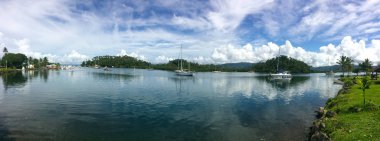 Nakama Creek Savusavu Fiji panoramik manzara