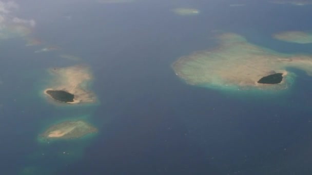 Вид с воздуха на острова Фиджи — стоковое видео