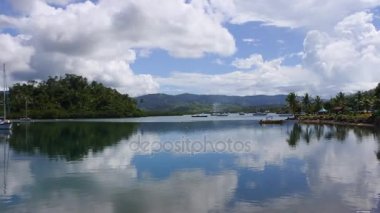 Savusavu Vanua Levu Adası Fiji'de Nakama dereye peyzaj