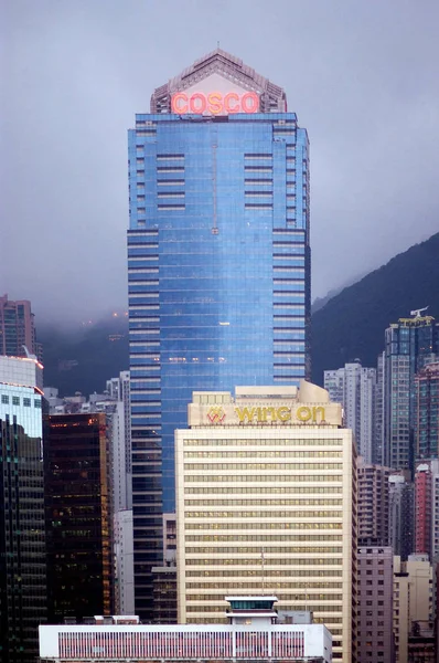 A Torre Cosco em Hong Kong, China — Fotografia de Stock