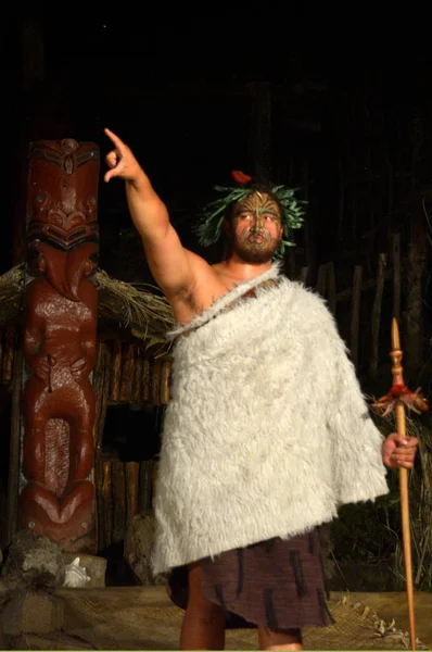 Chef tribal maori — Photo