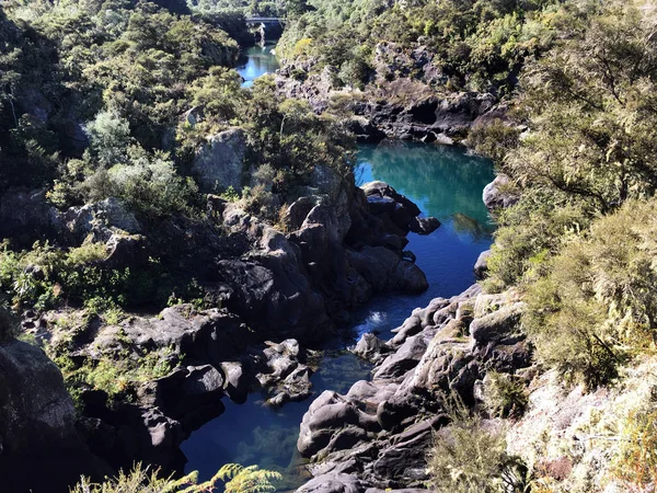Aratiatia Rapids ποταμού Waikato Νέα Ζηλανδία — Φωτογραφία Αρχείου