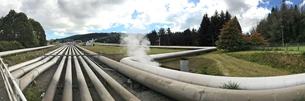 Wairakei Geotermální elektrárna Taupo, Nový Zéland — Stock fotografie