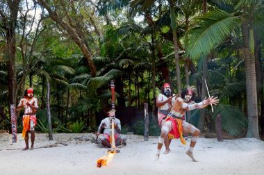 Aboriginal culture show in Queensland Australia clipart