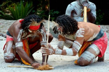 Aboriginal culture show in Queensland Australia clipart