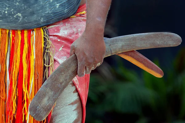 Domorodé kultury Ukázat v Queensland Austrálie — Stock fotografie