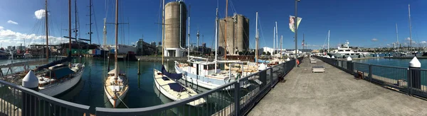 Wynyard quarter wharf in auckland neuseeland — Stockfoto