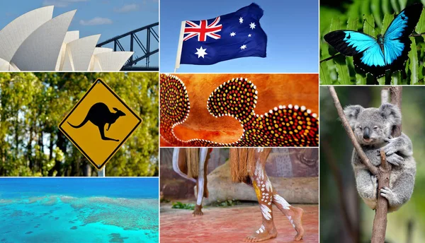 Collage australiano Viajar Australia —  Fotos de Stock