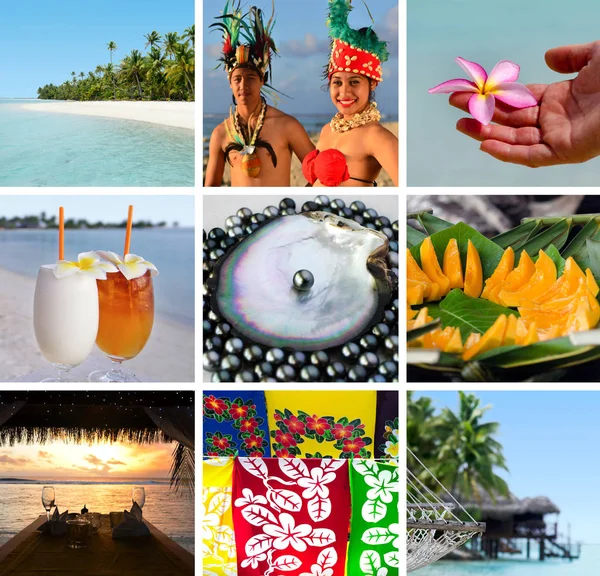 Cook Islands collage — Stock Photo, Image