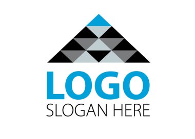 Vektör - Finans iş şirket modern logosu, beyaz arka plan üzerinde izole. Vektör çizim.