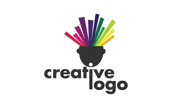 Vektor - kreatives modernes Logo, isoliert auf weißem Hintergrund. Vektorillustration. — Stockvektor