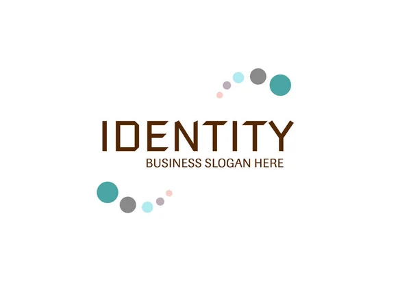 Wektor - tożsamości logo nowoczesny biznes, izolowana na białym tle. Ilustracja wektorowa. — Wektor stockowy