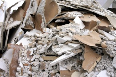 İnşaat atık arka plan