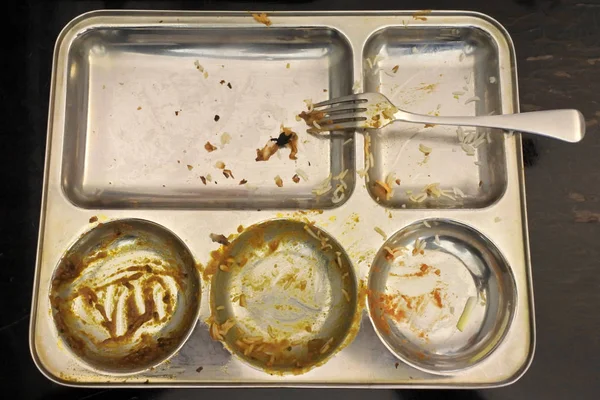 Empty food tray — Stock Photo, Image