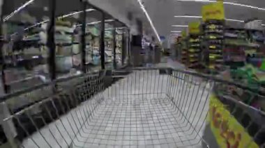 Alışveriş sepeti Pov Timelapse