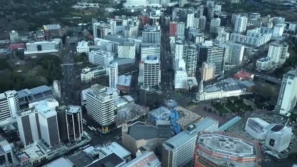 Vue aérienne de la ville d'Auckland 01 — Video