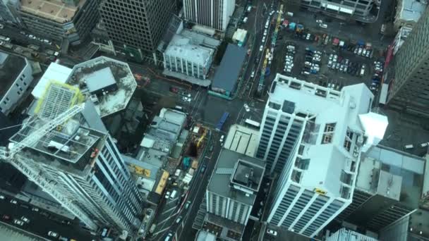 Luchtfoto van Auckland city — Stockvideo
