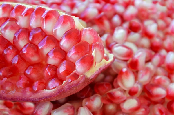 Sementes de frutos de romã — Fotografia de Stock